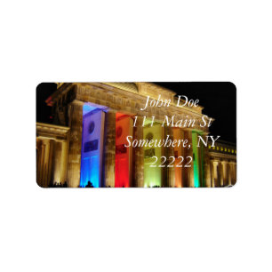 Brandenburger Tor Deutschland Adressaufkleber
