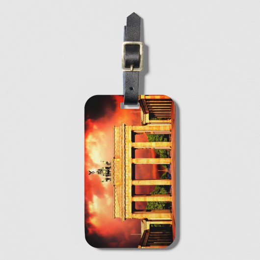 Brandenburger Tor Gepäckanhänger (Vorderseite Vertikal)