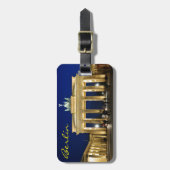 Brandenburger Tor in Berlin, Deutschland Gepäckanhänger (Vorderseite vertikal)