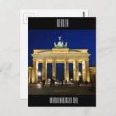 Brandenburger Tor in Berlin, Deutschland Postkarte (Vorne/Hinten)