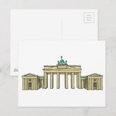 Brandenburger Tor in Berlin Postkarte (Vorne/Hinten)