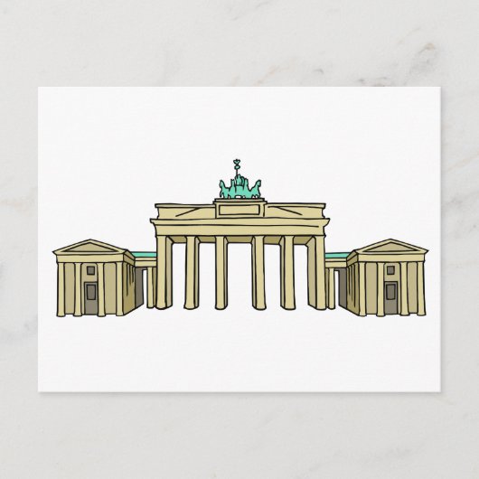 Brandenburger Tor in Berlin Postkarte (Vorderseite)