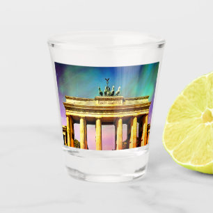 Brandenburger Tor-Kunstversion Schnapsglas