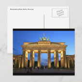 Brandenburger Tor Postkarte (Vorne/Hinten)