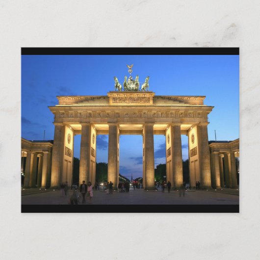 Brandenburger Tor Postkarte (Vorderseite)