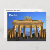 Brandenburger Tor Postkarte (Vorne/Hinten)