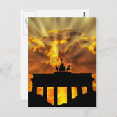 Brandenburger Tor Postkarte (Vorne/Hinten)