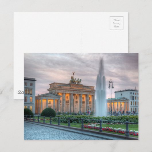 Brandenburger Tor Postkarte (Vorne/Hinten)