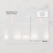 Brandenburger Tor Postkarte (Rückseite)