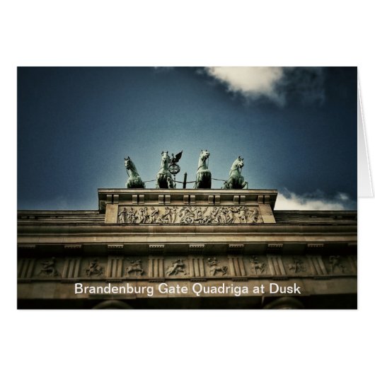 Brandenburger Tor Quadriga Berlin, Deutschland-Kar (Vorderseite (Horizontal))