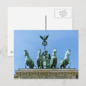 Brandenburger Tor Quadriga Berlin Postkarte (Vorne/Hinten)