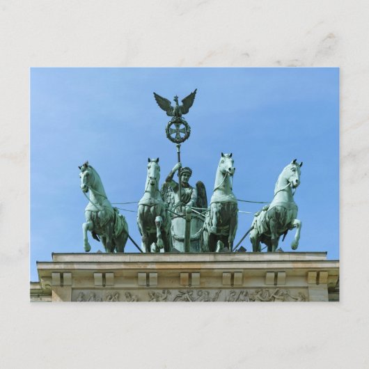 Brandenburger Tor Quadriga Berlin Postkarte (Vorderseite)