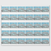 Brandenburger Tor Sketch Geschenkpapier (Flach)
