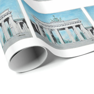 Brandenburger Tor Sketch Geschenkpapier