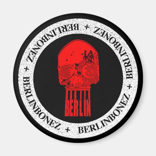 BrandenBurgSkull Fridge Magnet (Vorne)
