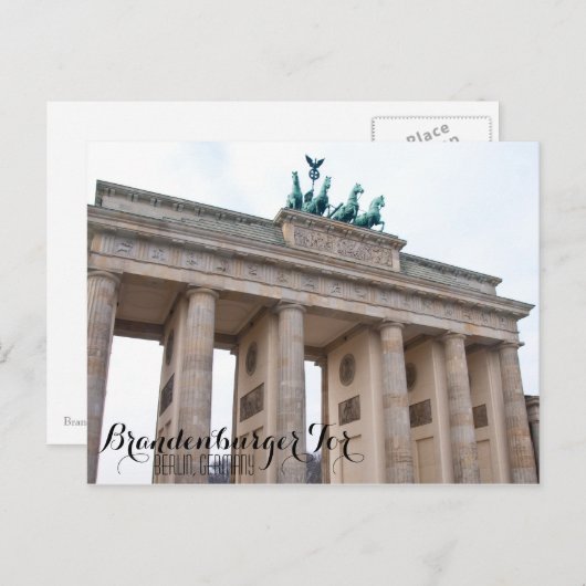 Brandernburger Tor Postkarte (Vorne/Hinten)