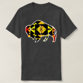Brandfarben - natives Druckbuffet  T-Shirt (Design vorne)