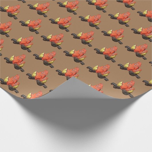 Brandfeuer Geschenkpapier (Ecke)