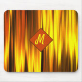 Brandflammfarbe der roten gelben Monografie Mousepad (Vorne)
