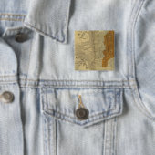Brandgebiet von San Francisco, 1906 Button (Beispiel)