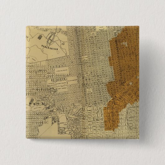 Brandgebiet von San Francisco, 1906 Button (Vorderseite)