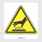 Brandgefahr - Hot Surface Label (Blatt)