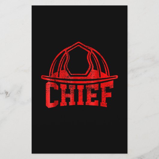 Brandgeschenk | Cheffeuerwehrgeschenke Briefpapier (Vorderseite)
