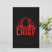 Brandgeschenk | Cheffeuerwehrgeschenke Briefpapier (Stehend Vorderseite)