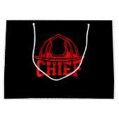 Brandgeschenk | Cheffeuerwehrgeschenke Große Geschenktüte (Vorderseite)