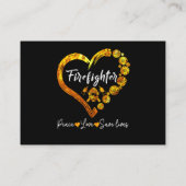 Brandgeschenk| Echte Frauen tragen Feuerwehrmann Visitenkarte (Rückseite)