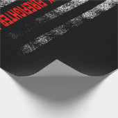 Brandgeschenk | Ehemann Daddy Firefighter Hero Geschenkpapier (Ecke)