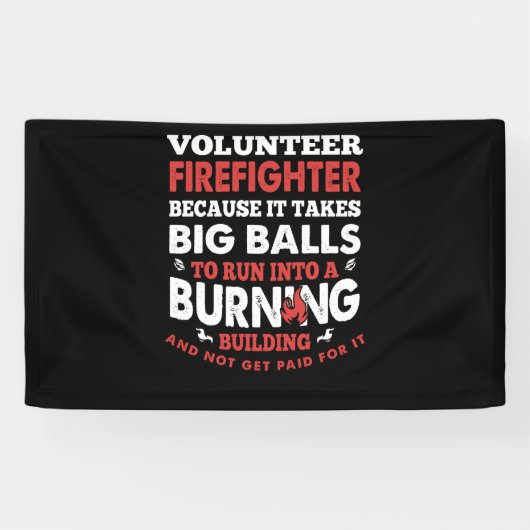Brandgeschenk | Feuerwehrmann Banner (Horizontal)