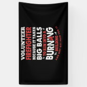 Brandgeschenk | Feuerwehrmann Banner (Vertikal)