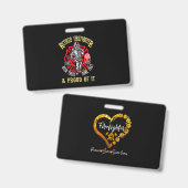 Brandgeschenk| Feuerwehrmann und Feuerwehrmann Ausweis (Vorder- & Rückseite)