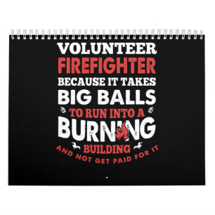 Brandgeschenk  Freiwilliger Feuerwehrmann Kalender