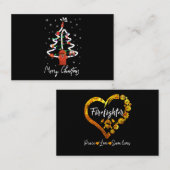 Brandgeschenk | Frohe Weihnachts-Feuerwehr Visitenkarte (Vorne/Hinten)
