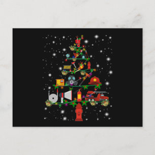Brandgeschenk Frohe Weihnachts-Feuerwehrspass Feiertagspostkarte