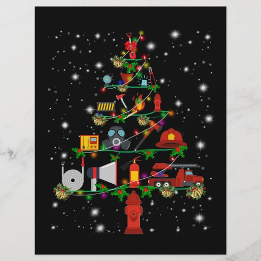 Brandgeschenk | Frohe Weihnachts-Feuerwehrspass Flyer (Vorne)
