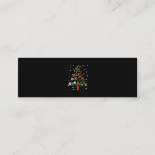 Brandgeschenk   Frohe Weihnachts-Feuerwehrspass Mini Visitenkarte