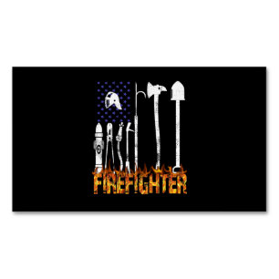 Brandgeschenk   Geschenk für Feuerwehrliebhaber Magnetische Visitenkarte