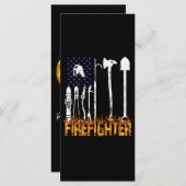 Brandgeschenk | Geschenk für Feuerwehrliebhaber Menükarte (Vorne/Hinten)