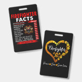 Brandgeschenk | Geschenke für Feuerwehrleute Ausweis (Vorder- & Rückseite)