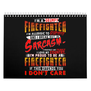 Brandgeschenk Ich bin ein gruseliger Feuerwehrma Kalender