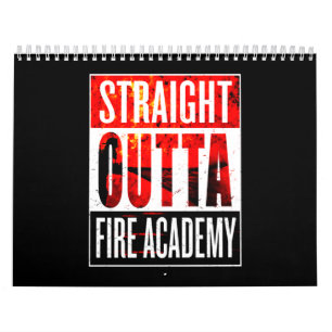 Brandgeschenk Straight Outight Feuerwehrmann Kalender