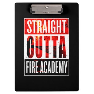 Brandgeschenk   Straight Outight Feuerwehrmann Klemmbrett