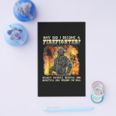 Brandgeschenk | Warum wurde ich Feuerwehrmann? Flyer (Einzeln)
