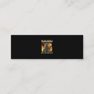 Brandgeschenk | Warum wurde ich Feuerwehrmann? Mini Visitenkarte