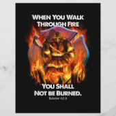 Brandgeschenk | Wenn du durch Feuer gehst Flyer (Vorne)