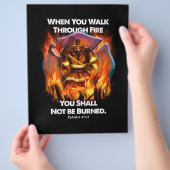Brandgeschenk | Wenn du durch Feuer gehst Flyer (Hand)
