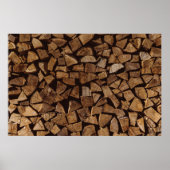 Brandholzpalette Poster (Vorne)